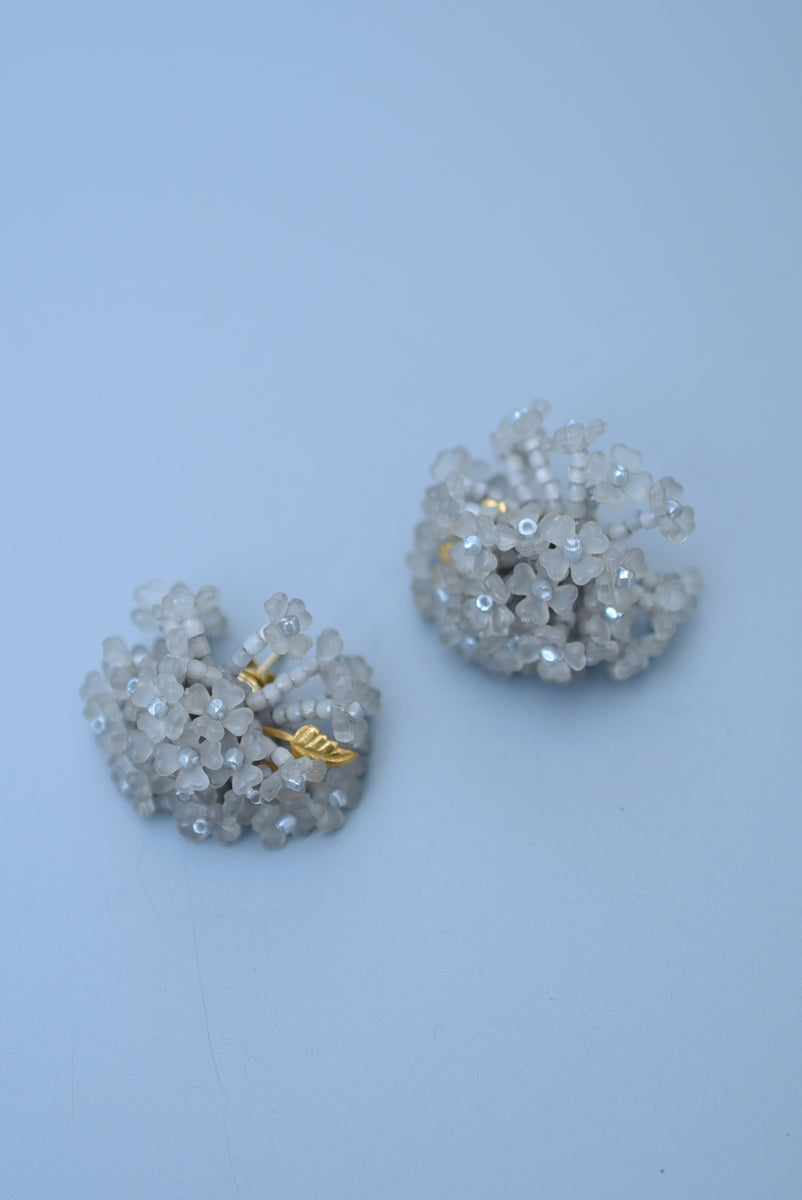 ajisai earring(gray) – monshiro official web site