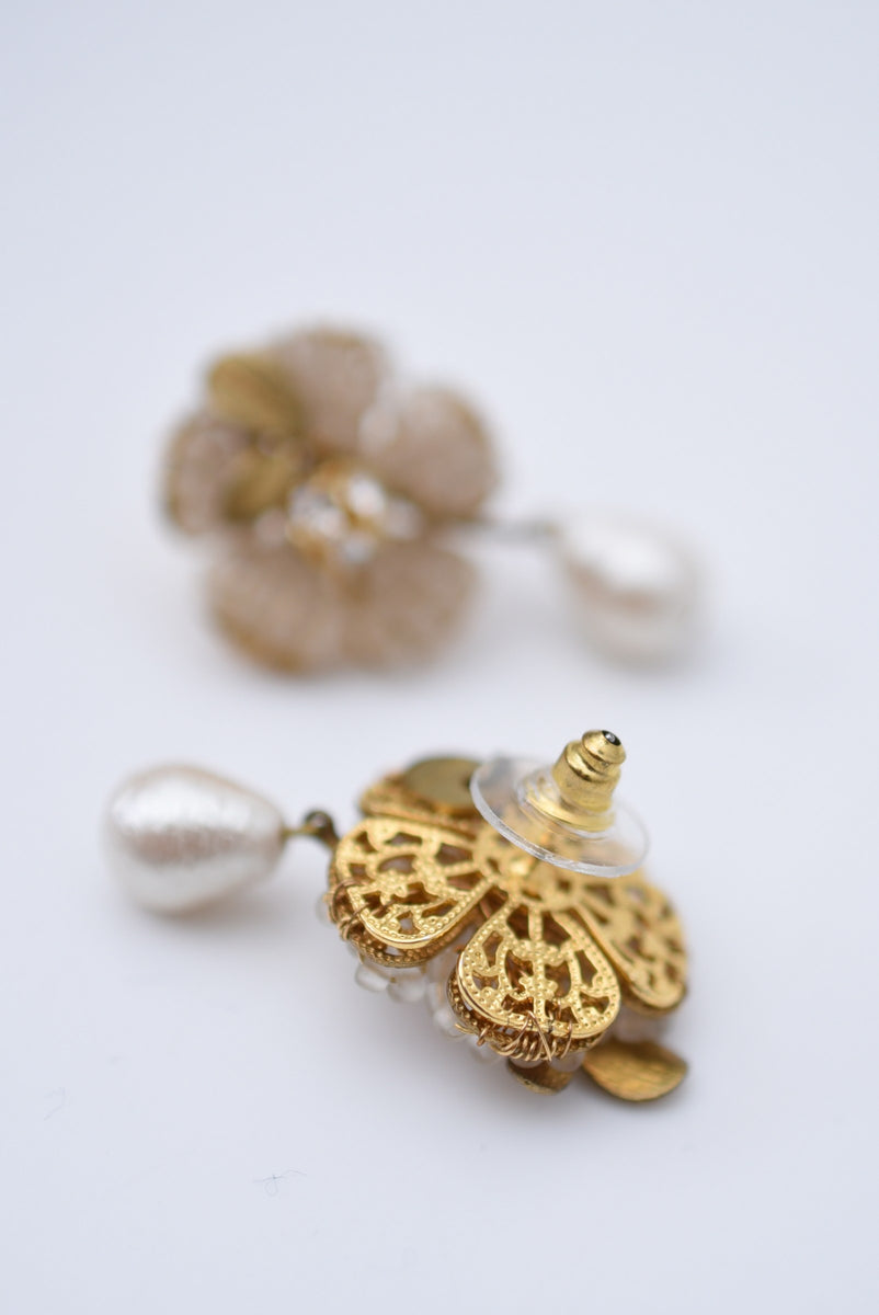 cotton pearl sakura earring – monshiro official web site