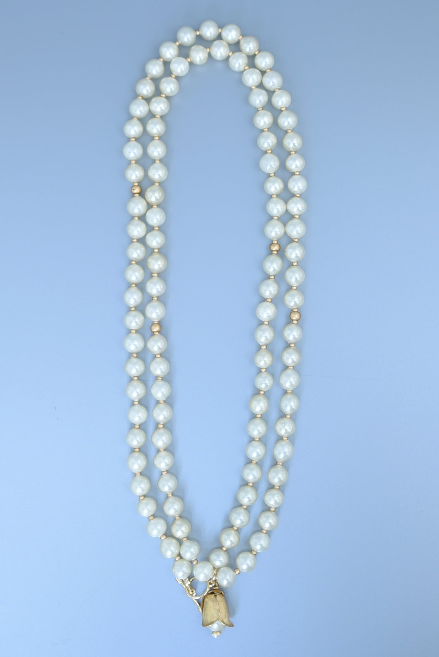 souffle glass pearl long necklace – monshiro official web site