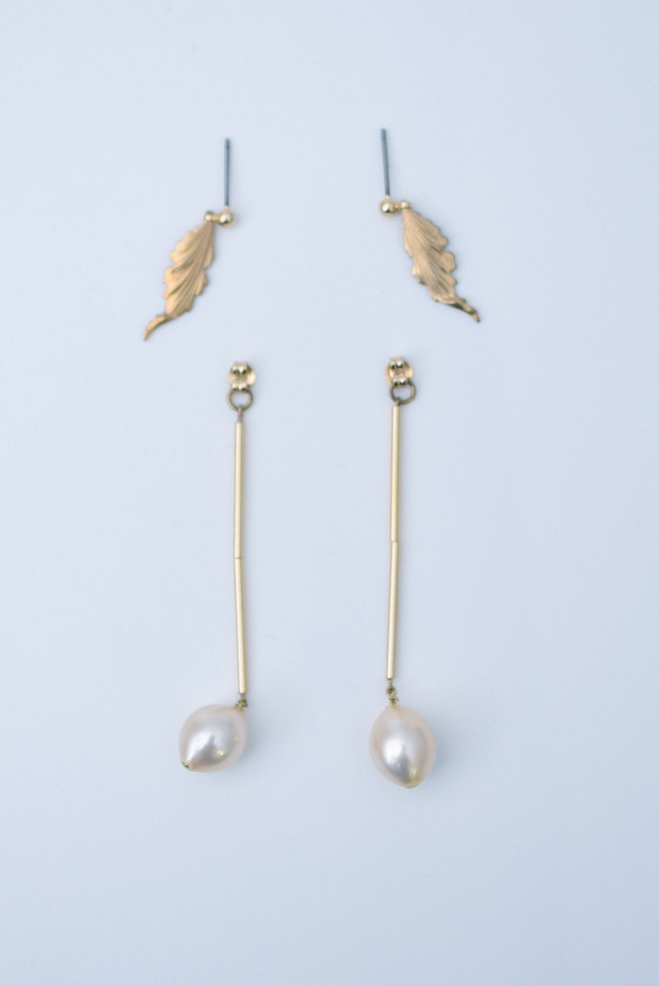 sucabiosa leaf earring – monshiro official web site