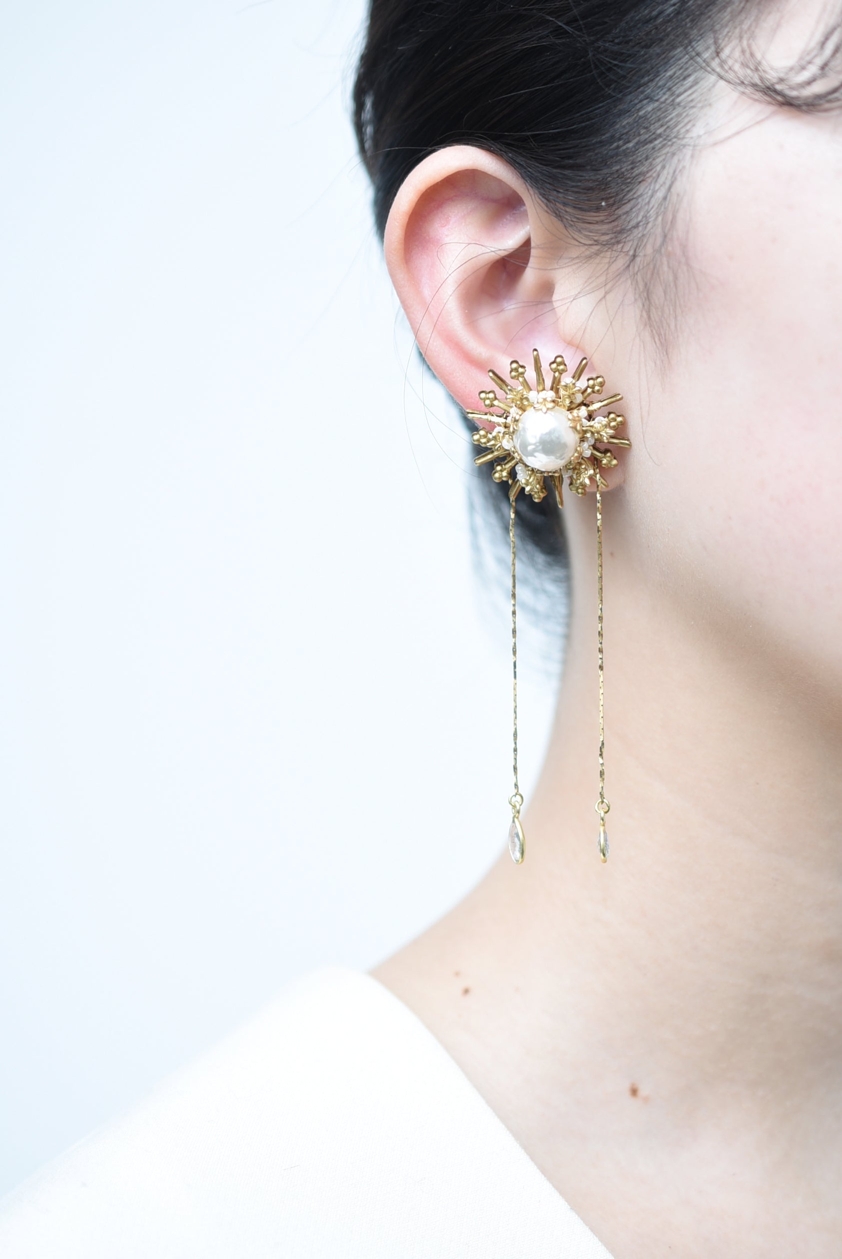 matataki earring(white) – monshiro official web site