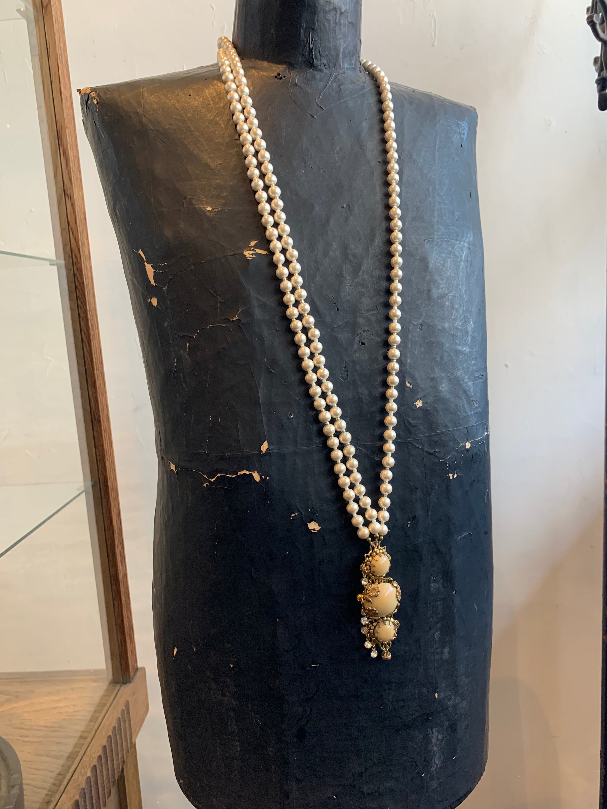 cotton pearl triple necklace (2way) – monshiro official web site